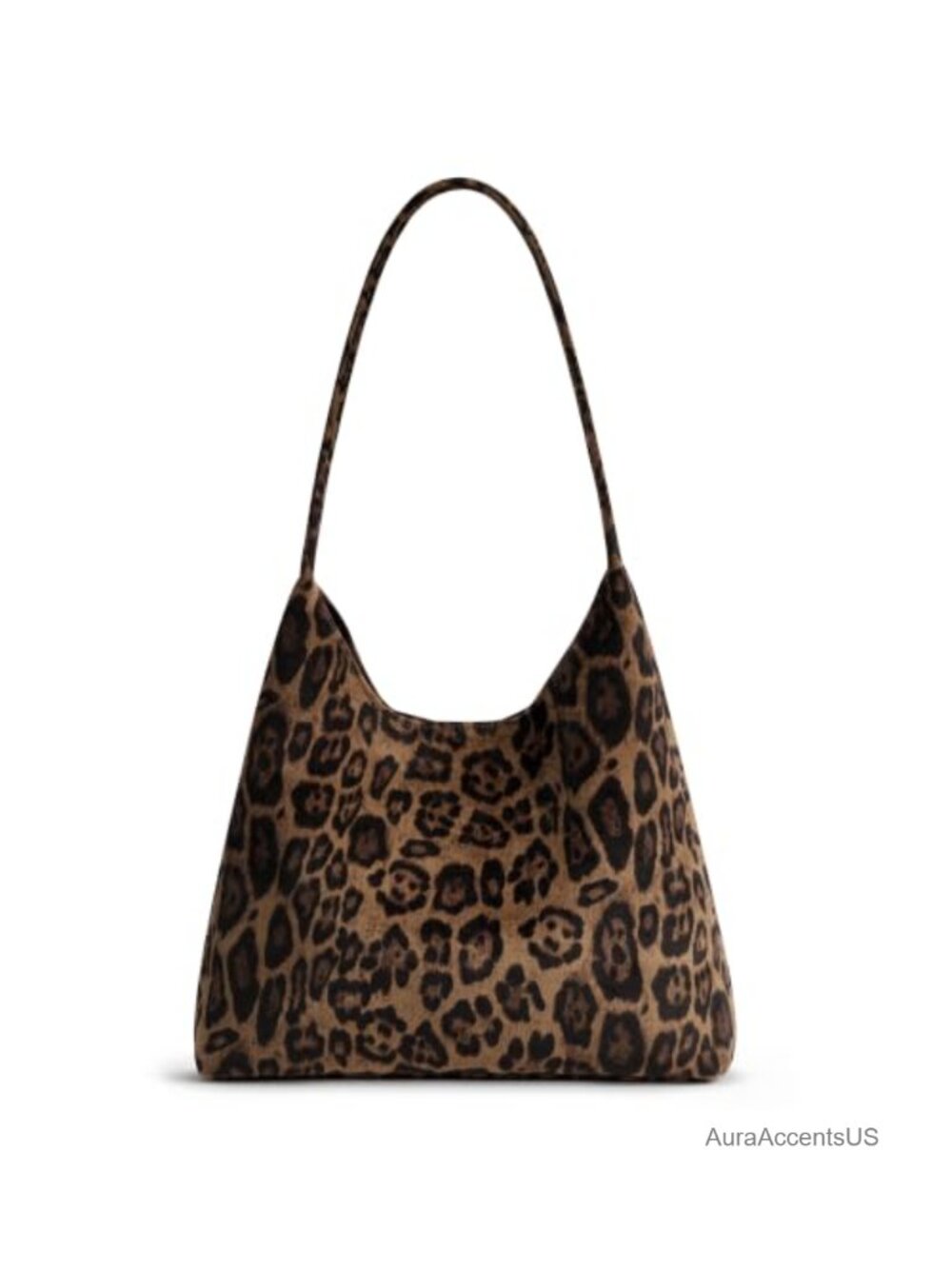 Faux Suede Slouchy Hobo Shoulder Bag Small Purse